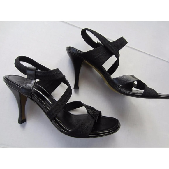 Donald J. Pliner Shoes - Donald Pliner JUCCI elastic and leather wrap heels